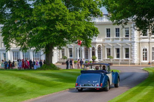 Burhill driveway wedding