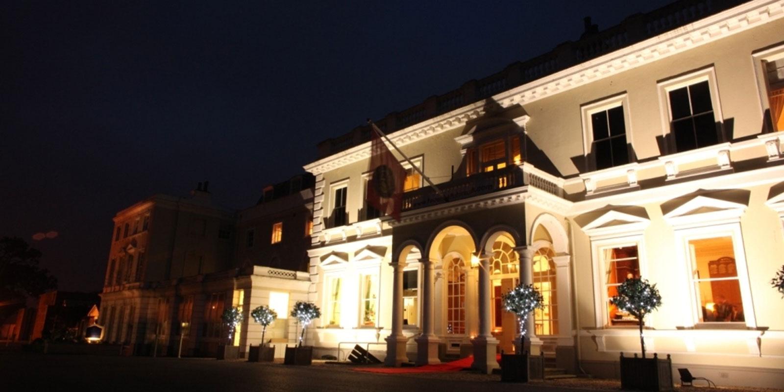 Burhill clubhouse by night