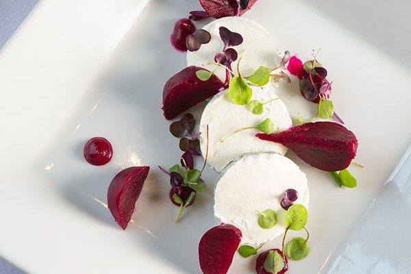 Beetroot and goats cheese salad